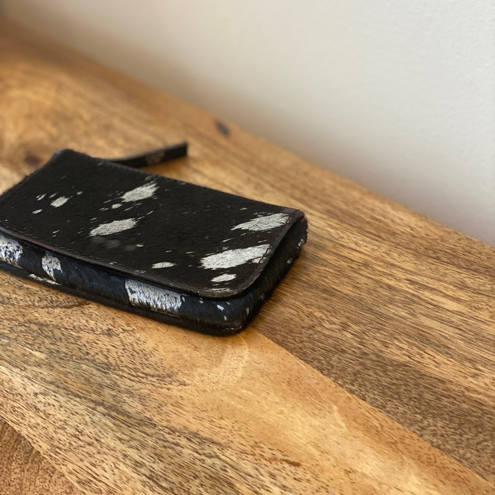 URBAN OUTFITTERS Faux Calfhair Cardholder Wallet